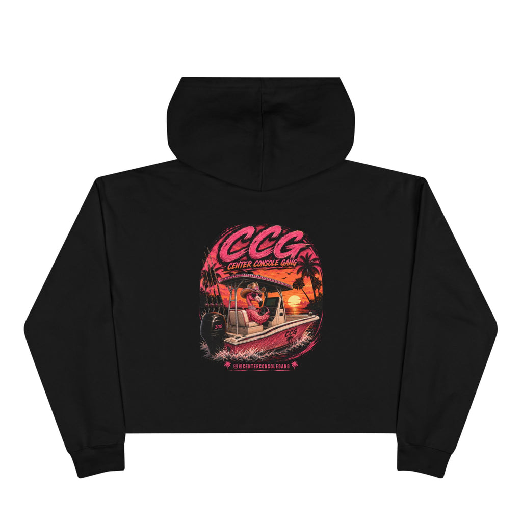 CCG Flamingo Crop Hoodie