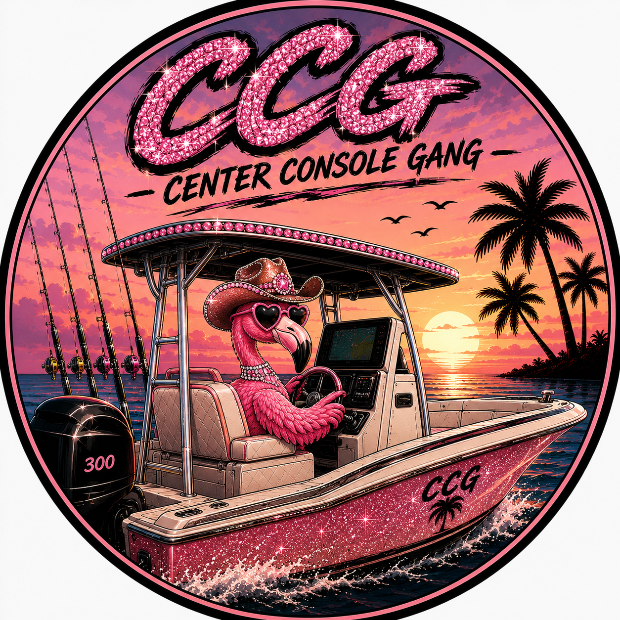 Let's Flamingle Sticker
