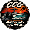 Mixing Gas & Hauling Ass Sticker